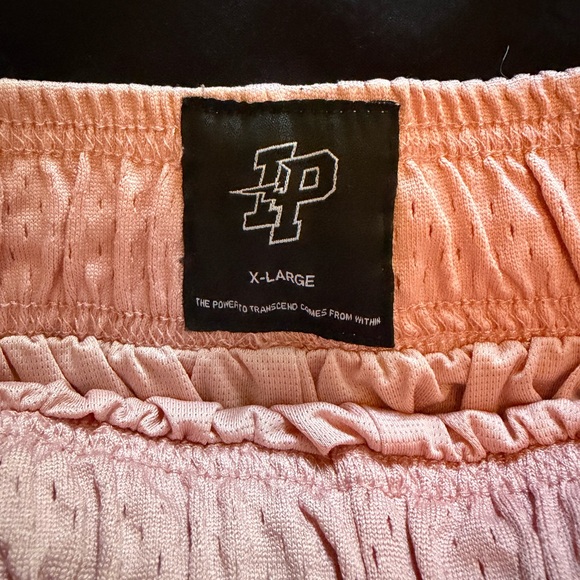 INAKA Power Mesh Gym Shorts Peach Size XL Athletic Training Shorts With Pockets - Picture 2 of 6